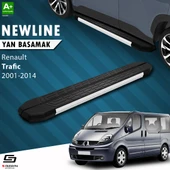 S-Dizayn Renault Trafic 2 Uzun Şase NewLine Aluminyum Yan Basamak 263 Cm 2001-2014 A+ Kalite thumbnail 1
