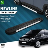 S-Dizayn Mercedes Vito W639 Uzun Şase NewLine Aluminyum Yan Basamak 253 Cm 2004-2014 A+ Kalite thumbnail 1