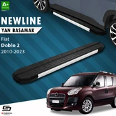 S-Dizayn Fiat Doblo 2 Uzun Şase NewLine Aluminyum Yan Basamak 223 Cm 2015-2023 A+ Kalite thumbnail 1