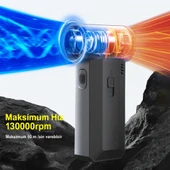 Elektrikli Hava Toz Alma Cihazı, 130000 RPM Basınçlı Hava Toz Alma Cihazı Araba  Bilgisayar Klavyesi - 7