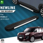 S-Dizayn Fiat Doblo 2 Uzun Şase NewLine Krom Yan Basamak 223 Cm 2010-2023 A+ Kalite thumbnail 1