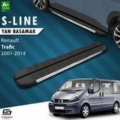 S-Dizayn Renault Trafic 2 Uzun Şase S-Line Krom Yan Basamak 263 Cm 2001-2014 A+ Kalite thumbnail 1