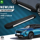 S-Dizayn Peugeot 3008 3 Hybrid NewLine Krom Yan Basamak 183 Cm 2024 Üzeri A+ Kalite thumbnail 1