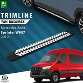 S-Dizayn Mercedes Sprinter W907 Orta Şase TrimLine Gri Yan Basamak 274 Cm 2019 Üzeri thumbnail 1
