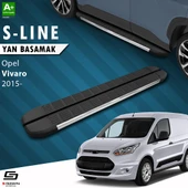 S-Dizayn Opel Vivaro B Uzun Şase S-Line Krom Yan Basamak 263 Cm 2015-2018 A+ Kalite thumbnail 1