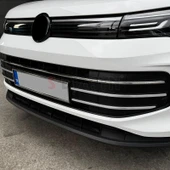 S-Dizayn VW Tiguan 3 Krom Ön Tampon Çıtası 6 Prç. 2024 Üzeri A+ Kalite thumbnail 8