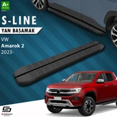 S-Dizayn VW Amarok 2 S-Line Siyah Yan Basamak 203 Cm 2023 Üzeri A+ Kalite thumbnail 1