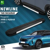 S-Dizayn Peugeot 3008 3 Hybrid NewLine Aluminyum Yan Basamak 183 Cm 2024 Üzeri A+ Kalite thumbnail 1