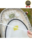 Özel Üretim Alüminyum Koltuk Kılıfı Dayanıklı Lastikli Su Geçirmez Motor Sele Güneşliği 60 cm x35 cm - 6