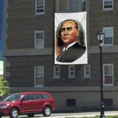 Gazi Mustafa Kemal Atatürk Portre Cephe Poster Bayrak - 3x4,5 metre - 1