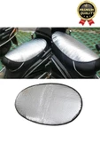 Özel Üretim Alüminyum Koltuk Kılıfı Dayanıklı Lastikli Su Geçirmez Motor Sele Güneşliği 60 cm x35 cm - 2