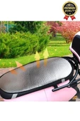 Özel Üretim Alüminyum Koltuk Kılıfı Dayanıklı Lastikli Su Geçirmez Motor Sele Güneşliği 60 cm x35 cm - 3