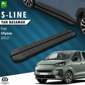 S-Dizayn Fiat Ulysse Uzun Şase S-Line Siyah Yan Basamak 243 Cm 2022 Üzeri A+ Kalite thumbnail 1