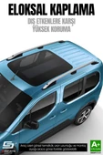 S-Dizayn Fiat Doblo 2 Kısa Şase Aluminyum Gri Tavan Çıtası 2010-2022 A+ Kalite - 2