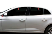 OMSA Renault Megane 4 Sedan Krom Üst Cam Çerçevesi 6 Parça 2021 ve Sonrası thumbnail 4