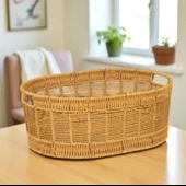 Oval Rattan Büyük Boy Sepet thumbnail 3