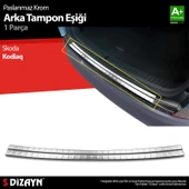S-Dizayn Skoda Kodiaq Krom Arka Tampon Eşiği 2016 Üzeri thumbnail 1