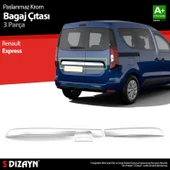 S-Dizayn Renault Express Krom Bagaj Çıtası 3 Prç. 2021 Üzeri A+ Kalite thumbnail 1