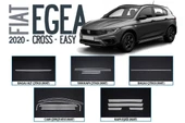 OMSA Fiat Egea Cross Easy Saten Aksesuar Seti 18 Parça 2020 ve Sonrası - 1