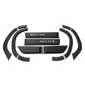 S-Dizayn Dacia Duster 2 Kapı Koruma ve Çamurluk Kaplaması Dodik Seti Parlak Krom Yazılı 12 Prç 2018-2023 A+ Kalite thumbnail 2