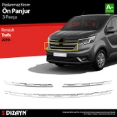 S-Dizayn Renault Trafic Krom Ön Panjur 3 Prç. 2019 Üzeri thumbnail 1