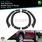 S-Dizayn Dacia Duster 2 Çamurluk Kaplaması Dodik Seti 8 Prç 2018-2023 A+ Kalite thumbnail 1