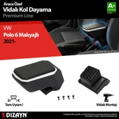 S-Dizayn VW Polo 6 Makyajlı Kol Dayama Kolçak ABS Vidalı Gri 2021 Üzeri A+ Kalite thumbnail 1