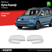 S-Dizayn VW Caddy ABS Krom Ayna Kapağı 2 Prç 2020 Üzeri thumbnail 1