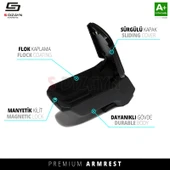 S-Dizayn Peugeot 208 2 Kol Dayama Kolçak Geçmeli ABS Gri 2019 Üzeri A+Kalite thumbnail 4