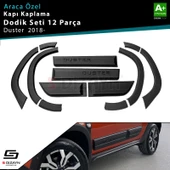 S-Dizayn Dacia Duster 2 Kapı Koruma ve Çamurluk Kaplaması Dodik Seti 12 Prç 2018-2023 A+ Kalite thumbnail 1