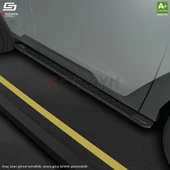 S-Dizayn Citroen Jumpy 3 Kısa Şase TrimLine Siyah Yan Basamak 213 Cm 2016 Üzeri thumbnail 6