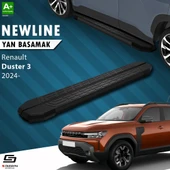 S-Dizayn Renault Duster 3 NewLine Siyah Yan Basamak 183 Cm 2024 Üzeri A+ Kalite thumbnail 1