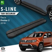S-Dizayn Dacia Duster 2 S-Line Siyah Yan Basamak 183 Cm 2018-2023 A+ Kalite thumbnail 1