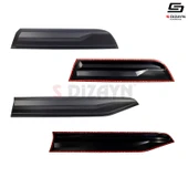 S-Dizayn Ford Ranger 4 ABS Plastik Kapı Koruma Gövde Kaplaması 4 Prç. 2023 Üzeri A+ Kalite thumbnail 3