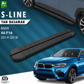 S-Dizayn Bmw X6 F16 S-Line Siyah Yan Basamak 193 Cm 2014-2018 A+ Kalite thumbnail 1