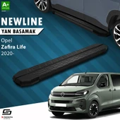 S-Dizayn Opel Zafira Life Uzun Şase NewLine Siyah Yan Basamak 243 Cm 2020 Üzeri A+ Kalite thumbnail 1