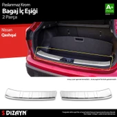 S-Dizayn Nissan Qashqai Krom Bagaj İç Eşiği 2 Prç. 2017-2021 A+ Kalite thumbnail 1
