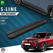 S-Dizayn Citroen C4 X S-Line Siyah Yan Basamak 183 Cm 2022 Üzeri A+ Kalite thumbnail 1