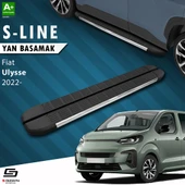 S-Dizayn Fiat Ulysse Uzun Şase S-Line Krom Yan Basamak 243 Cm 2022 Üzeri A+ Kalite thumbnail 1