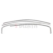 S-Dizayn Fiat Egea HB Krom Cam Üst Çıtası 4 Prç. 2015 Üzeri (Mat Krom) A+ Kalite thumbnail 2