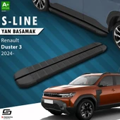 S-Dizayn Renault Duster 3 S-Line Siyah Yan Basamak 183 Cm 2024 Üzeri A+ Kalite thumbnail 1