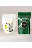 Halk Kitabevi Kedi Ailesi Kupa Bardak - Matcha Yeşilçay ve Karahindiba İçeren Kahve - 1