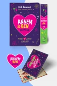 nesnel yayınlar Annem ve Ben Aramızda Günlüğü Ayraç ve Kartpostal Seti thumbnail 1