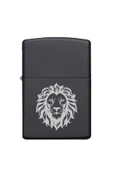 Nesnel Gift Cesur Aslan Figürlü Metal Benzinli Çakmak - 3