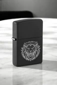 Nesnel Gift Vahşi Aslan Figürlü Metal Benzinli Çakmak thumbnail 2