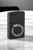 Nesnel Gift Ouroboros Ejderha Figürlü Metal Benzinli Çakmak thumbnail 2