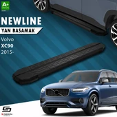 S-Dizayn Volvo XC90 2 NewLine Siyah Yan Basamak 193 Cm 2015 Üzeri A+ Kalite thumbnail 1