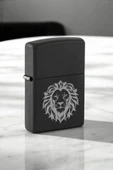 Nesnel Gift Cesur Aslan Figürlü Metal Benzinli Çakmak - 2