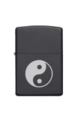 Nesnel Gift Ying-Yang Motifli Siyah Metal Benzinli Çakmak thumbnail 3