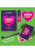 nesnel yayınlar Annem ve Ben Aramızda Ayraç Kartpostal Kişiye Özel Kalem - Gri - 1